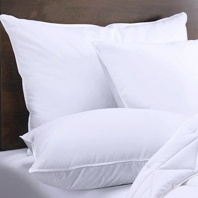100% coton blanc Hôtel sain oreiller de couchage pour appartement / hôpital