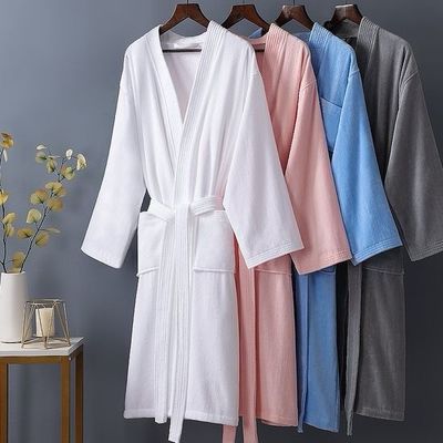 Unisexe de luxe SPA doux 100% coton Velour Terry robe de bain