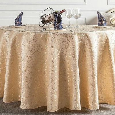 100% Polyester Nouveau design Tissu de table de couleur pure